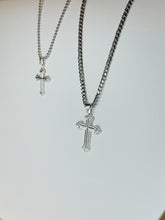 Load image into Gallery viewer, 925 sterling silver cross pendant 1inch or 1.3inch
