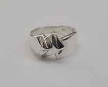 Load image into Gallery viewer, Sterling Silver Freeform Ring Flawless Polished Finish 1/2 inch Wide Size 6~10