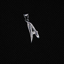 Load image into Gallery viewer, 925 Sterling Silver 26-Alphabet Calligraphic Action Font Dotted Initial Pendant
