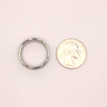 Load image into Gallery viewer, Tungsten Carbide Flat Double Sterling Silver Rope Inlay Wedding Band Ring 8mm