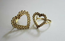 Load image into Gallery viewer, 10k Yellow Solid Gold Heart Ring 2 sizes