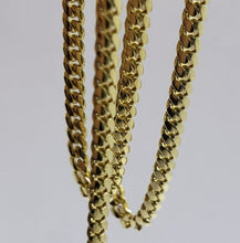 Load image into Gallery viewer, 14K Hollow Yellow Gold Miami Cuban Link Chain Necklace 3.5mm Size 22"~30"