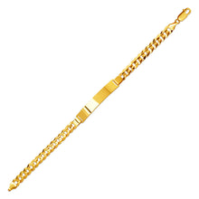 Load image into Gallery viewer, 14K Yellow Gold ID Bracelet 8mm ID 7mm Wide Curb Light Chain 8" 8.5" Engraving