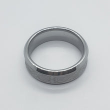 Load image into Gallery viewer, Tungsten Carbide 8 mm Concaved Wedding Band Ring Etched Celtic Dragon Pattern