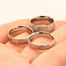 Load image into Gallery viewer, Stainless Steel Simple Plain Domed Matte Finish Wedding Thumb Ring Band 4-8mm