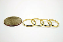 Load image into Gallery viewer, 2mm 10K Solid Yellow Gold Plain Knuckle Band Simple Ring Women Sizes 2 to 7.5
