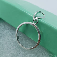 Load image into Gallery viewer, Sterling Silver Dime Bezel 18 mm Coins Prong Back Square Edge 10 Cent No Coin
