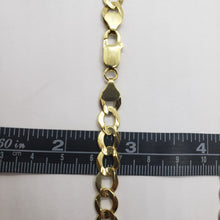 Load image into Gallery viewer, 10K Yellow Gold Solid Cuban Link Chain Curb Necklace Bracelet 8mm, 8"~30"