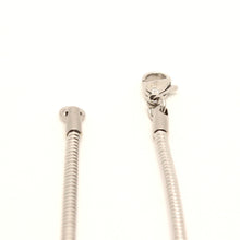 Load image into Gallery viewer, Stainless Steel Snake Chain Necklace 1/16 Inch Wide, Sizes 18-30 Inches