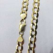 Load image into Gallery viewer, 10K Yellow Gold Solid Cuban Link Chain Curb Necklace Bracelet 8mm, 8"~30"