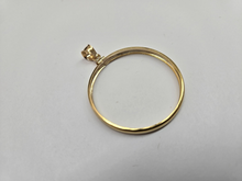Load image into Gallery viewer, Gold Filled SILVER EAGLE Bezel 40.7mm Screw Top Coin Edge 1 oz Coin NOT Included