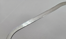 Load image into Gallery viewer, 925 Sterling Silver Thick Beveled Edges Herringbone Chain Necklace 9mm 7" to 30"
