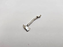 Load image into Gallery viewer, 925 Sterling Silver Antiqued Finished Fire Axe Pendant 3/4 (19mm) Inch Tall