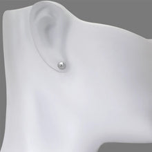 Load image into Gallery viewer, 14K Yellow or White Gold Ball Stud Earrings 6mm Wide 2grams Screw Backing