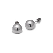Load image into Gallery viewer, 14K Yellow or White Gold Ball Stud Earrings 8mm Wide 2grams Screw Backing