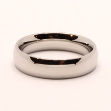 Load image into Gallery viewer, Stainless Steel Smooth Short Domed High Polish Wedding Band Thumb Ring 5mm