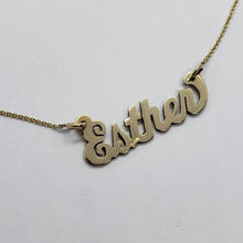 Load image into Gallery viewer, 14K Solid Yellow Gold Handmade Personalized/Custom Name Pendant with/out chain