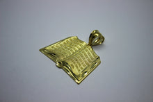 Load image into Gallery viewer, 10K or 14K Yellow Solid Gold Bible Pendant 3 sizes