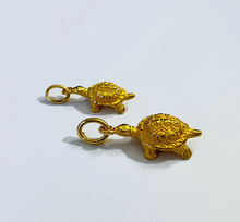 Load image into Gallery viewer, 24K Solid Yellow Gold Korean Don Turtle Pendant for Baby Birthday