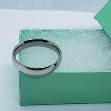 Load image into Gallery viewer, 5mm Stainless Steel Wedding Band Classic Domed Ring Double Accent Size 5-12