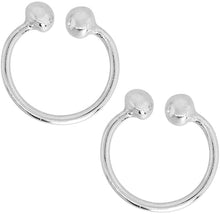 Load image into Gallery viewer, Sterling Silver Horseshoe Nose Ring Septum Piercing Cartilage Earring 10-14mm