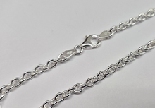 Load image into Gallery viewer, 925 Sterling Silver Solid Cable Link Chain Necklace Bracelet 3.8mm 7" to 30"
