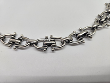 Load image into Gallery viewer, 925 Sterling Silver Large Horseshoe Link Chain Bracelet 19mm Wide 8.5" Long