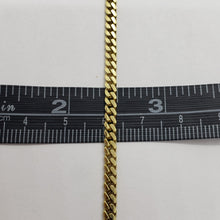 Load image into Gallery viewer, 14K Hollow Yellow Gold Miami Cuban Link Chain Bracelet Necklace 3mm Size 7"~28"