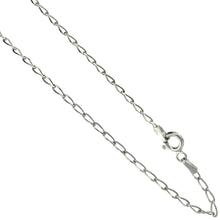Load image into Gallery viewer, 925 Sterling Silver Long Curb Link Chain Necklace Bracelet 2mm 18 Inch Long