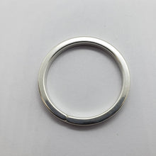 Load image into Gallery viewer, 925 Sterling Silver Split Ring Keyring Key Chain High Quality 1 1/4inch 33mm