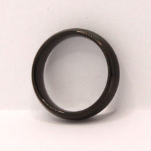 Load image into Gallery viewer, Tungsten Carbide Short Smooth Black Domed Brushed Finish Wedding Band Ring 6mm