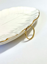 Load image into Gallery viewer, 14K Solid Gold Handmade Flat Circle Ring Band