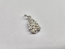 Load image into Gallery viewer, 925 Sterling Silver Diamond Cut Nugget Chunk Pendant 19/32 (15mm) Inch Tall