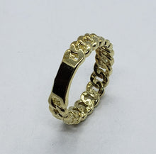 Load image into Gallery viewer, Authentic 10K Yellow Gold Fixed Chain Ring Quality Workmanship 5mm Size 6 to 10