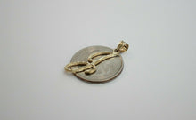 Load image into Gallery viewer, Authentic 14K Yellow Gold Initial Pendant Charm Diamond Cut for Everyone