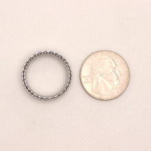 Load image into Gallery viewer, Tungsten Carbide Sterling Silver Rope Inlay Beveled Edges Wedding Band Ring 8mm
