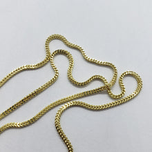 Load image into Gallery viewer, 10K Hollow Yellow Gold Franco Box Link Chain Necklace Men Women 1.5mm 16-30"