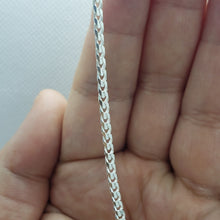 Load image into Gallery viewer, 925 Sterling Silver Curb Cuban Link Chain Necklaces Men Women 2.1mm Size 16"~30"