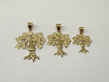 Load image into Gallery viewer, 10K Solid Yellow Gold Lucky Money Bag Tree Pendant 3 Sizes