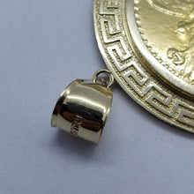 Load image into Gallery viewer, 10k Yellow Gold Eagle Mexico 50 Peso Coin Bezel 2" (50mm) Diameter Greek Key