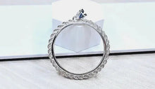 Load image into Gallery viewer, 925 Sterling Silver Half Dollar Bezel with Actual Rope Edge 30mm Coins 50 Cents