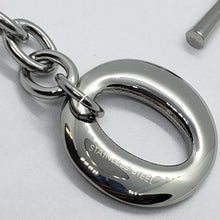Load image into Gallery viewer, Stainless Steel Cable Chain Bracelet for Men Large O Toggle Clasp 8.25 Inch Long