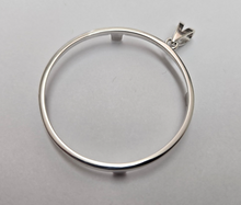 Load image into Gallery viewer, 925 Sterling Silver 1Onza Plata Libertad Bezel 36 mm Coins Prong Back Round Edge