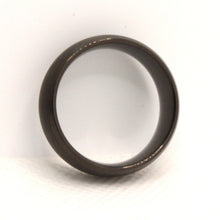 Load image into Gallery viewer, Tungsten Carbide Smooth Black Brushed Finish Beveled Edges Wedding Band Ring 8mm