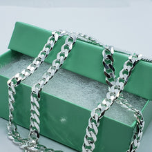 Load image into Gallery viewer, .925 Sterling Silver Cuban Curb Link Chain Necklace 1mm~13mm Men Women 16"~40"