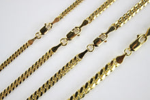 Load image into Gallery viewer, Authentic 14K Solid Yellow Gold Miami Cuban Link Chain Width 2.5mm-5mm 18"~30"