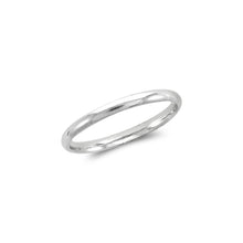 Load image into Gallery viewer, 14K Solid Gold 2mm Plain Wedding Band Ring Men Women Yellow Rose White Sizes4-11