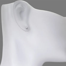 Load image into Gallery viewer, 14K Yellow or White Gold Ball Stud Earrings 3mm Wide 2grams Screw Backing