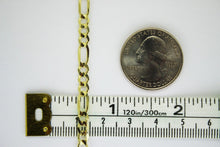Load image into Gallery viewer, Authentic 10K Solid Yellow Gold Figaro Chain Necklace 4.5mm/20"~30"