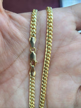 Load image into Gallery viewer, 14K SOLID Yellow Gold Miami Cuban Link Chain Necklace Everyone 4mm 20"- 30"